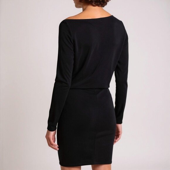 Banana Republic Colleta Off-Shoulder Midi Sweater Dress black size XXL NWT - Picture 2 of 8